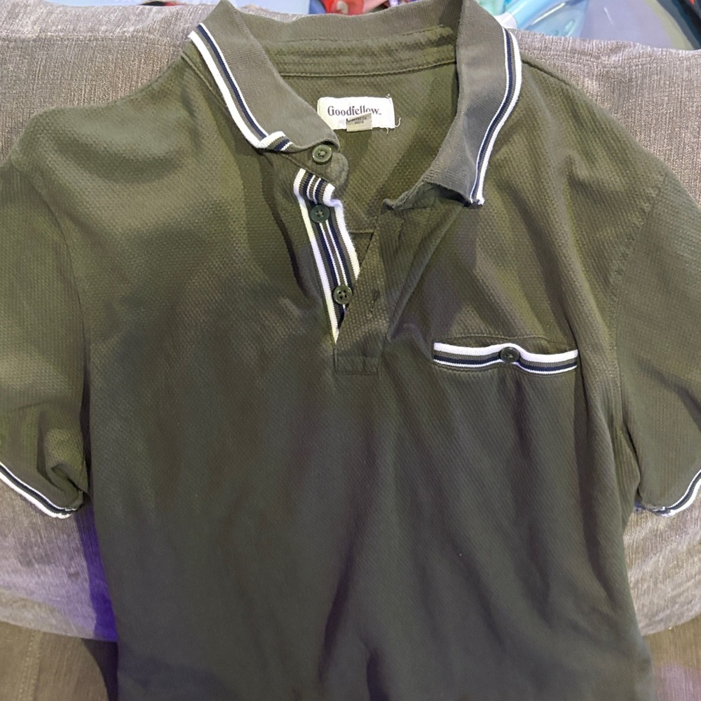 Goodfellow & Co Green Polo Shirt